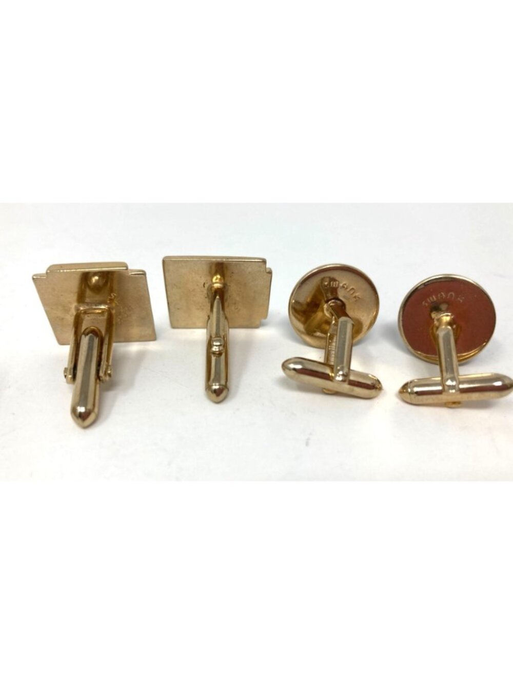 Vintage Dressy Cuff Links - 4 Pair ~ Swank, Mother of Pearl, Jade - Picture 5 of 5